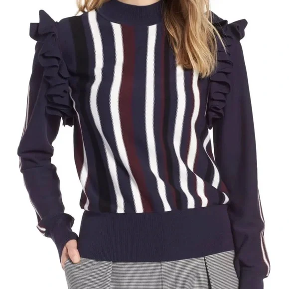 Halogen Ruffled Sweater - Picture 2 of 2